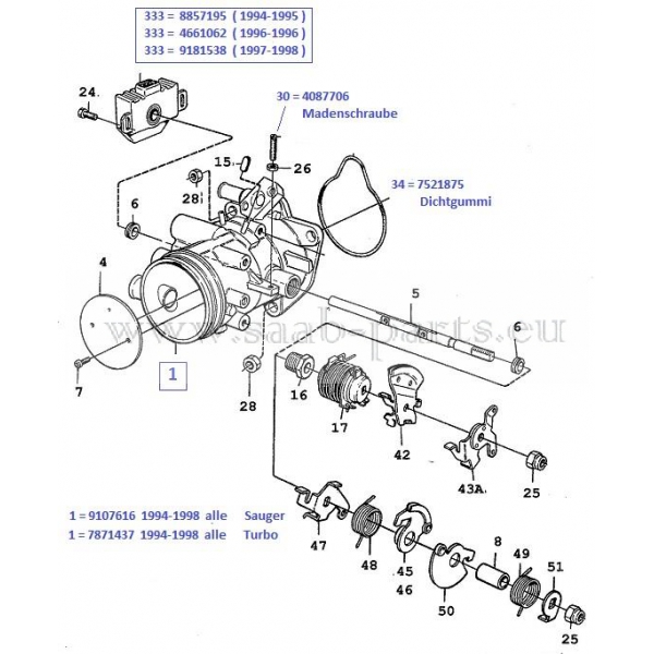Saabteile neu + gebraucht...