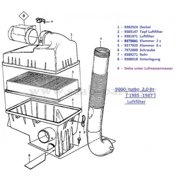      9000    engine air system filter...