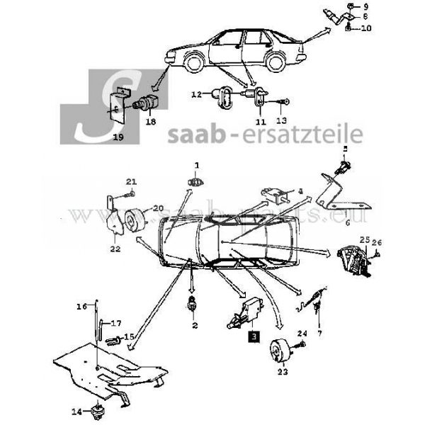 Saab Teile neu +...