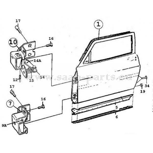      900 Typ 1    car body parts 4/5...